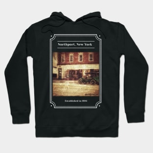 Vintage Style Northport New York Photo Hoodie